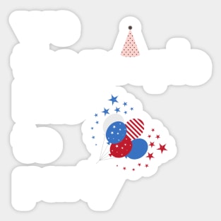 We The People Like To Party, 4th Of July Sticker